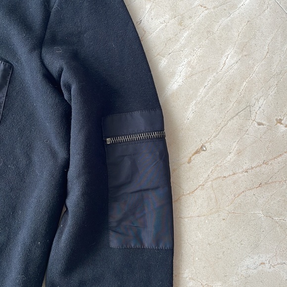 THEORY PULLOVER LIGHTWEIGHT BLACK SWEATSHIRT - Picture 4 of 8